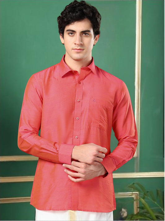 Tattva Men Fuchsia Solid Shirt