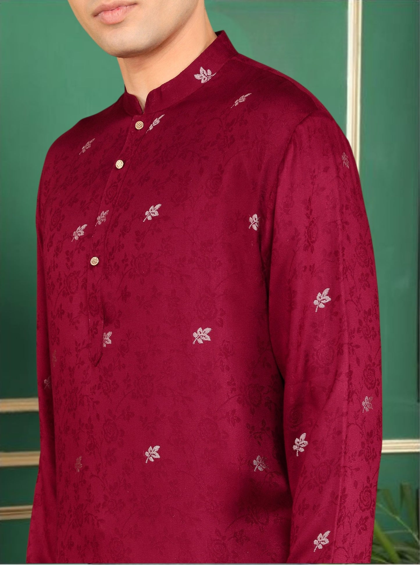 Tattva Men Geometric Printed Kurta Pyjama Set
