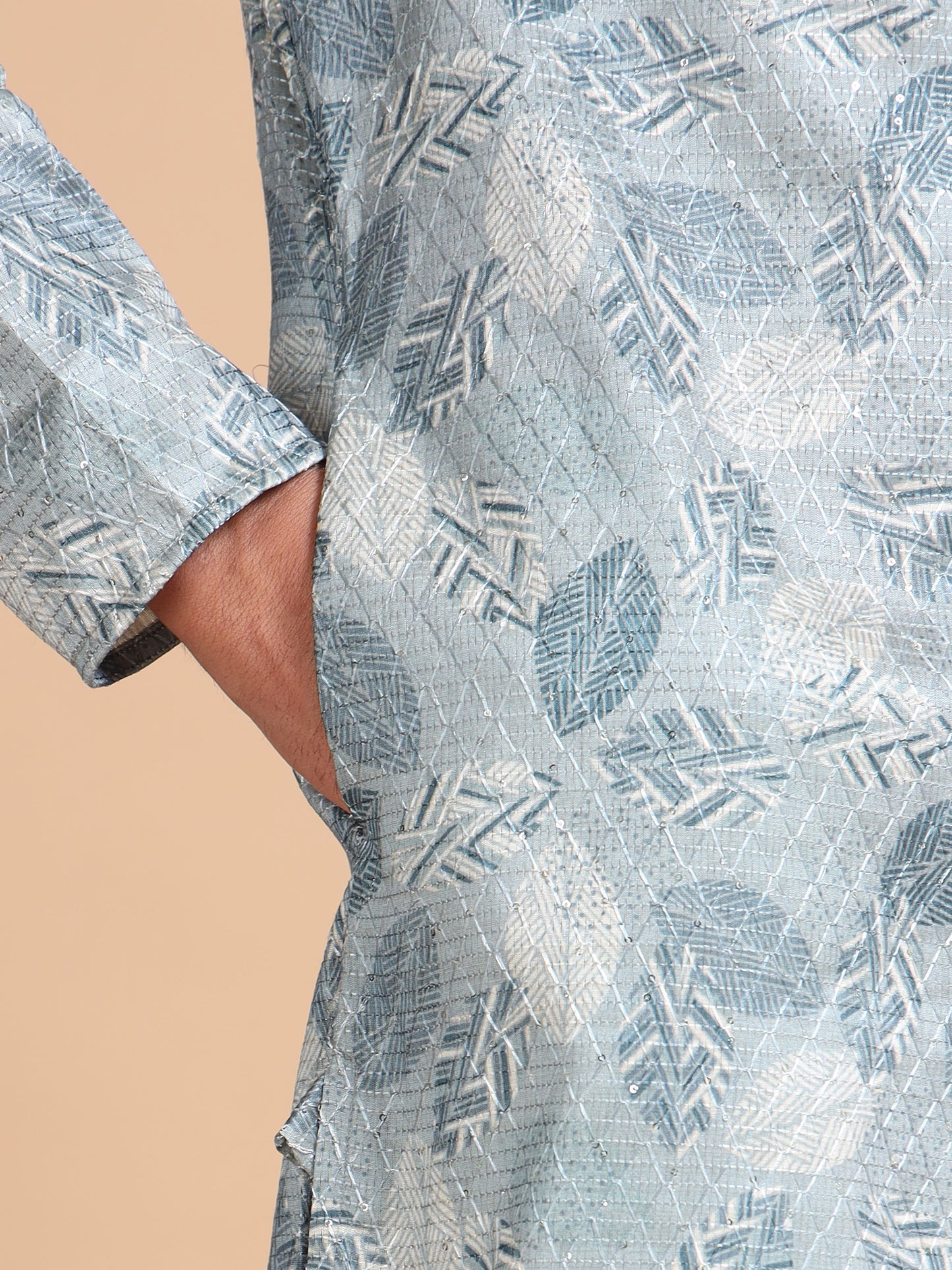 Tattva Men Ethnic Motifs Printed Regular Thread Work Kurta with Pyjamas