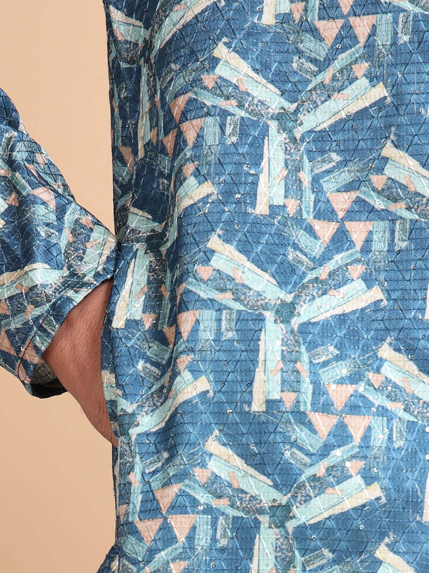 Tattva Men Ethnic Motifs Printed Regular Thread Work Kurta with Pyjamas