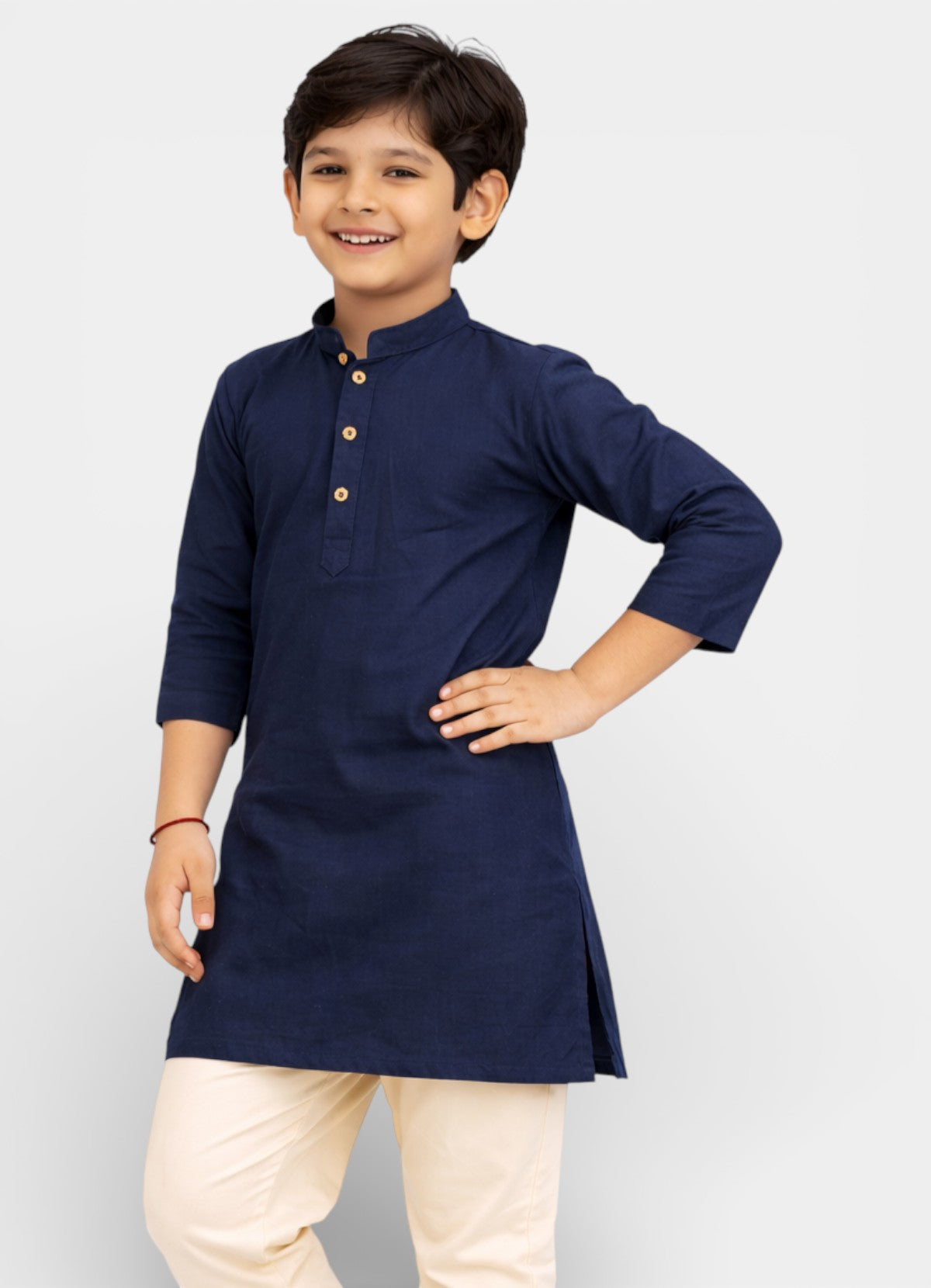 TATTVA Boys Cotton Solid Ethnic Kurta