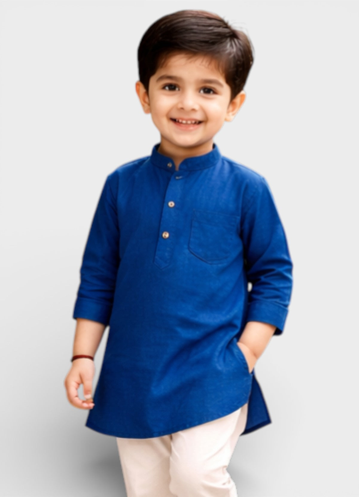 TATTVA Boys Cotton Solid Ethnic Kurta