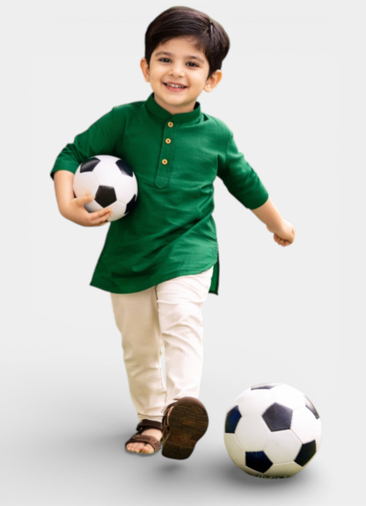 TATTVA Boys Cotton Solid Ethnic Kurta
