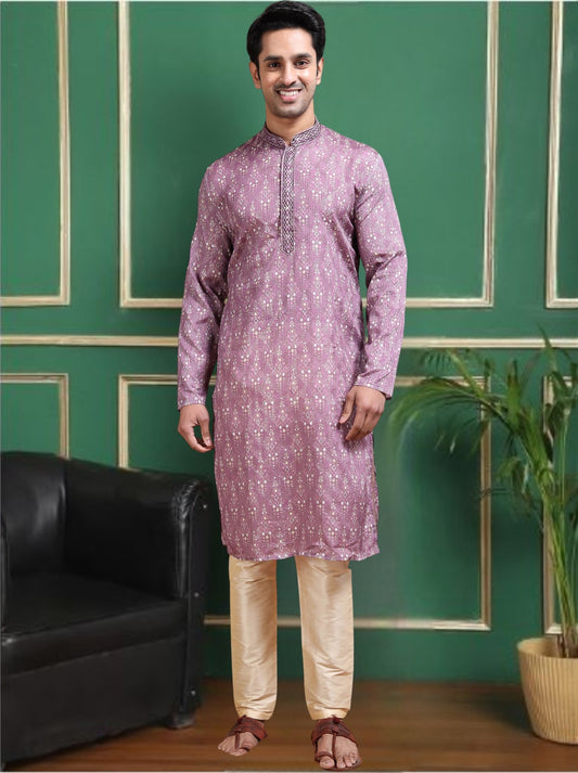 Tattva Men Empire Sequinned Kurta with Pyjamas