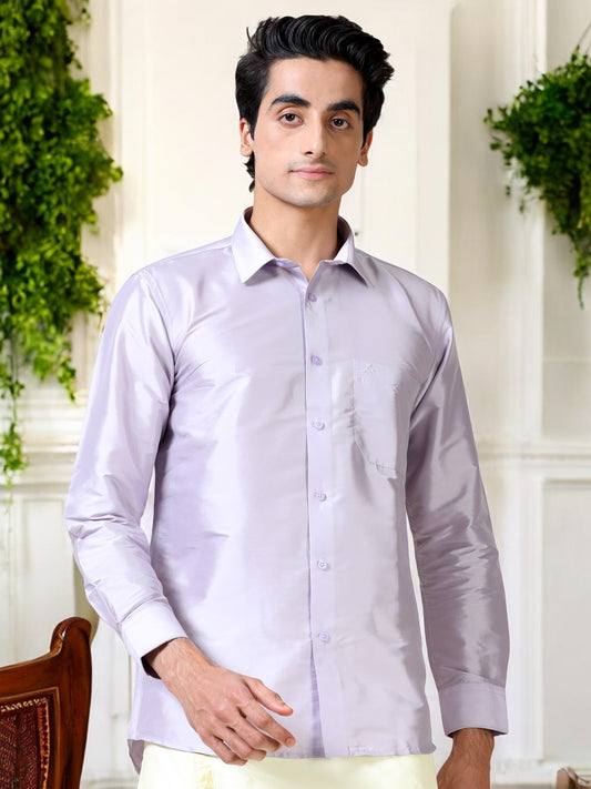 Tattva Men Slim Fit Solid Cut Away Collar Casual Shirt