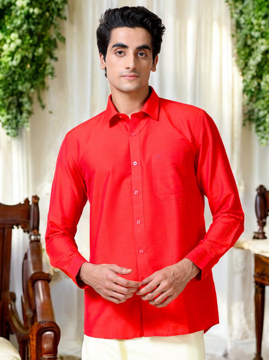 Tattva Men Slim Fit Solid Cut Away Collar Formal Shirt