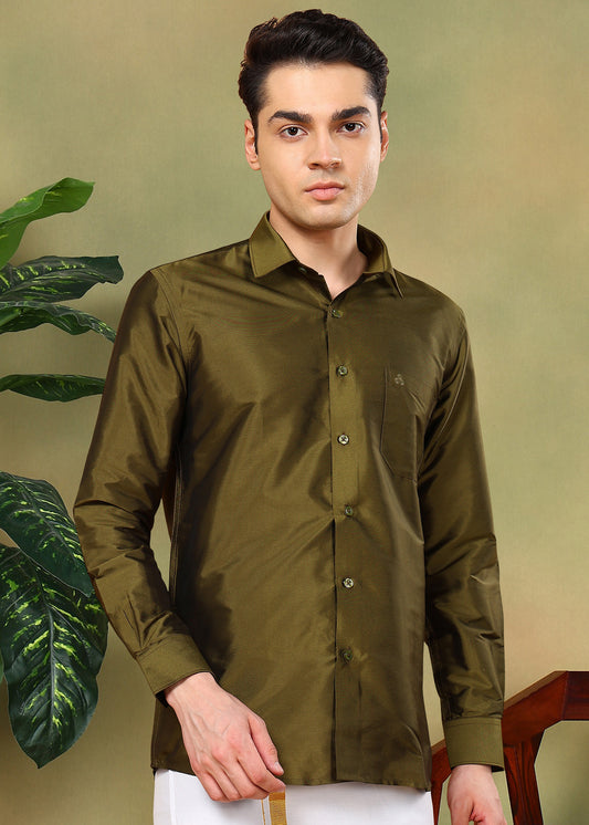 Tattva Solid Men's Party Shirt