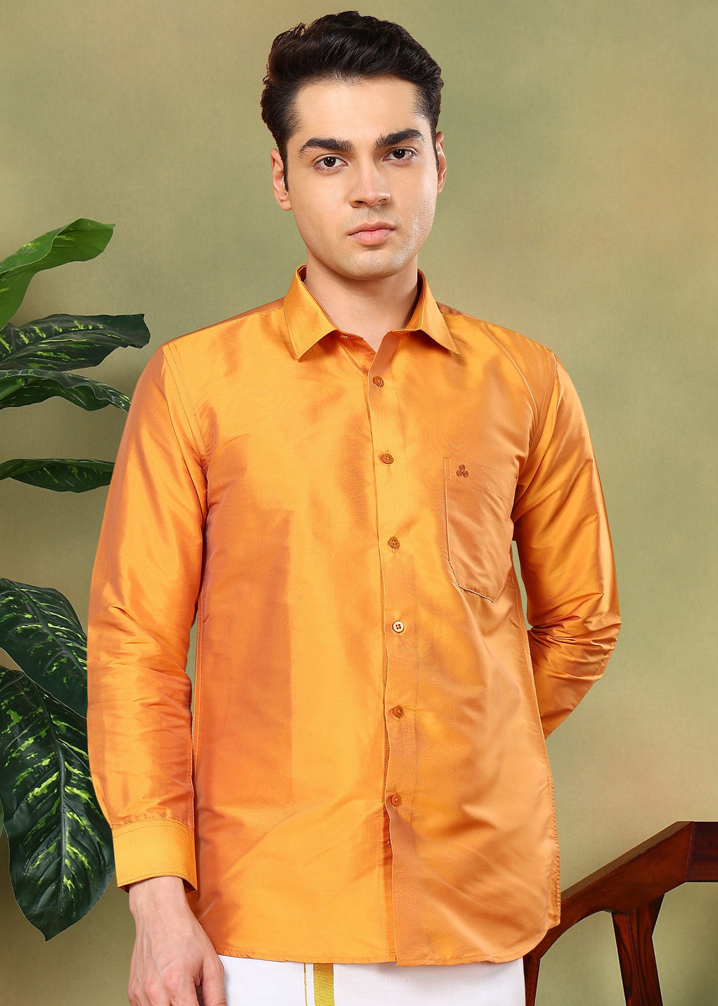 Tattva Solid Men's Party Shirt