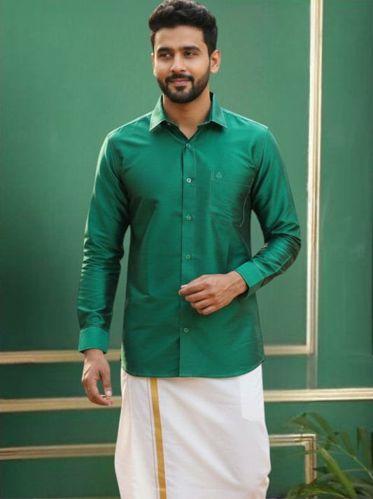 Tattva Men Classic Slim Fit Opaque Solid Casual Shirt