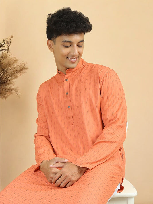 Tattva  Men Cotton Blend Kurta Pyjama Set