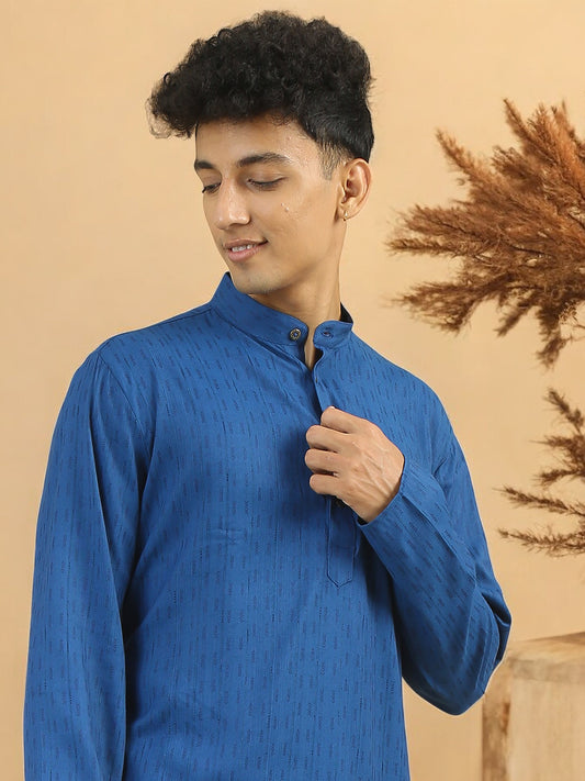 Tattva Men Cotton Blend Kurta Pyjama Set