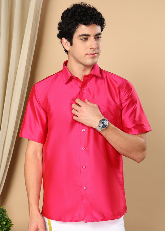 Tattva Slim Solid Half Sleeve Casual Shirt