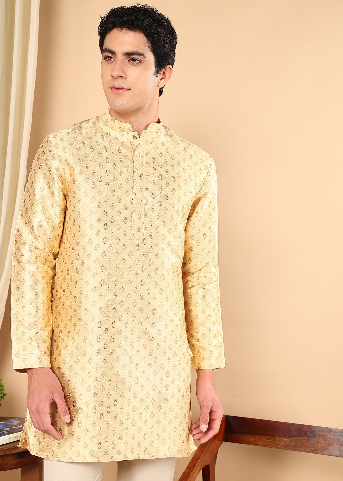 Tattva Men Ethnic Motifs Printed Short Kurta