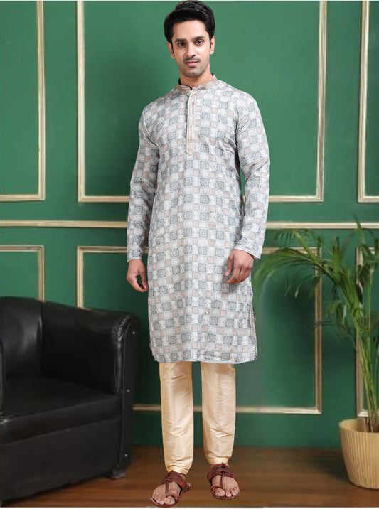 Tattva Men Empire Sequinned Kurta with Pyjamas