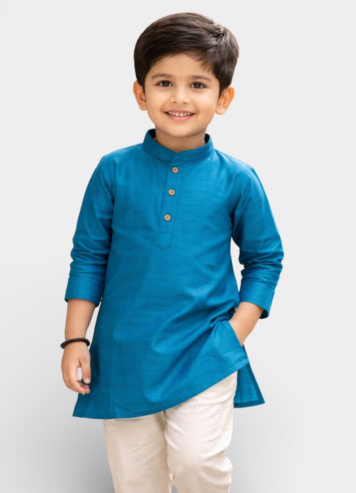 TATTVA Boys Cotton Solid Ethnic Kurta
