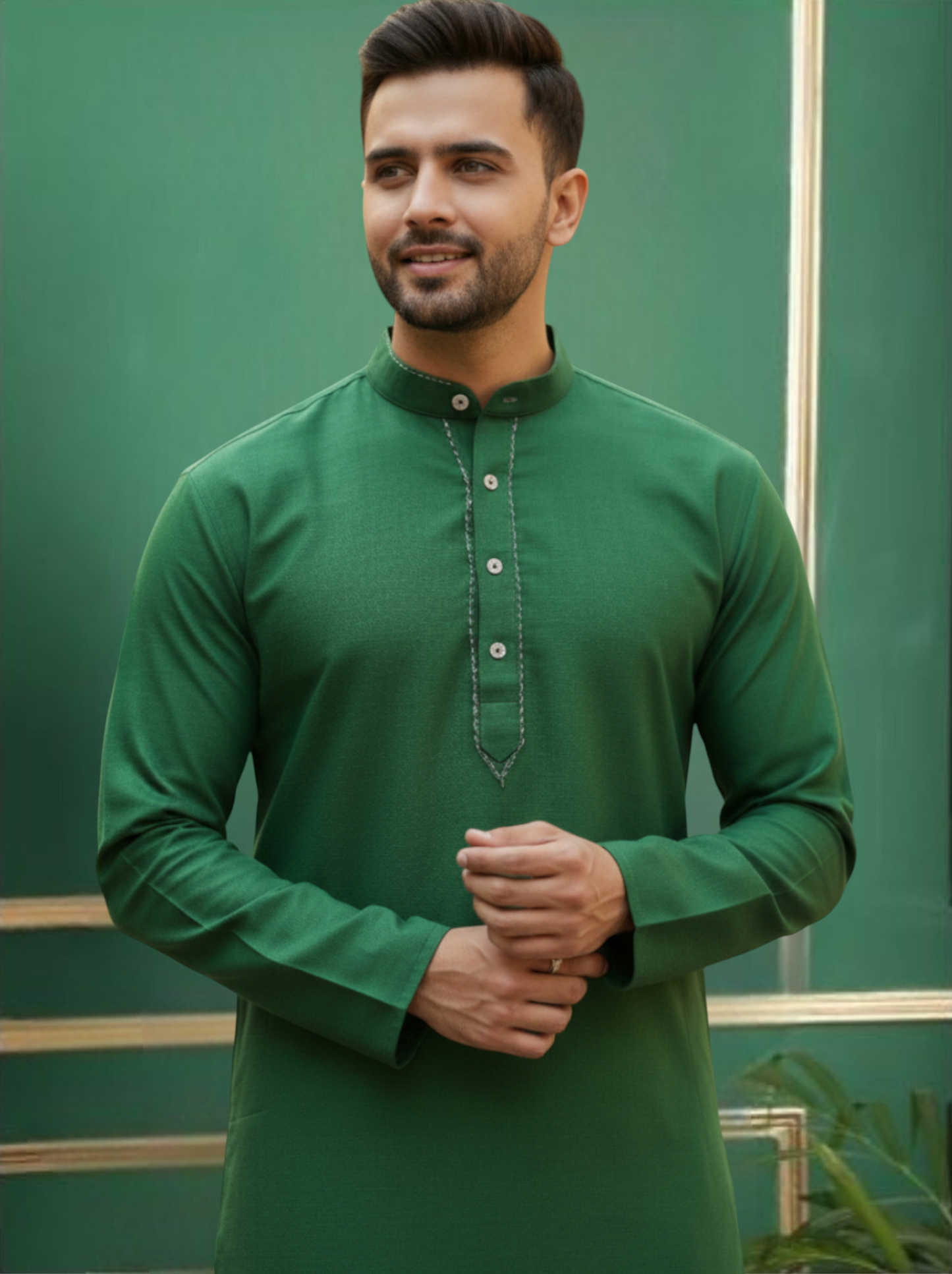 Tattva Men Solid Opaque Cotton Kurta Pyjama Set
