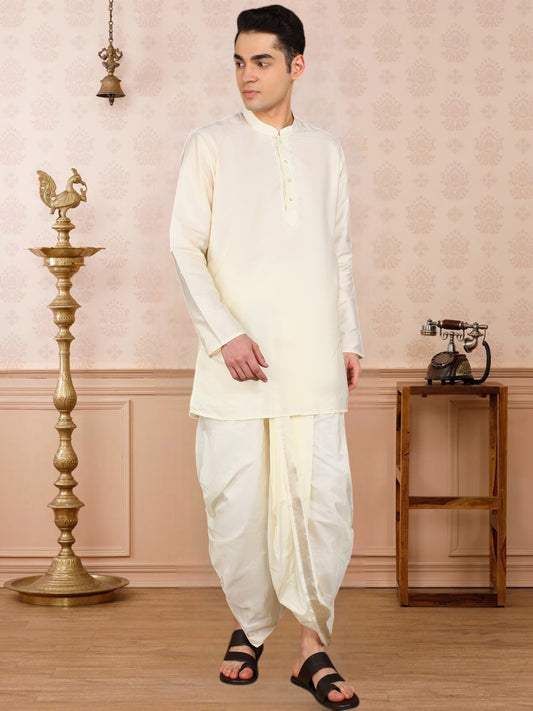 Tattva Men Art Silk Ethnic Kurta Set
