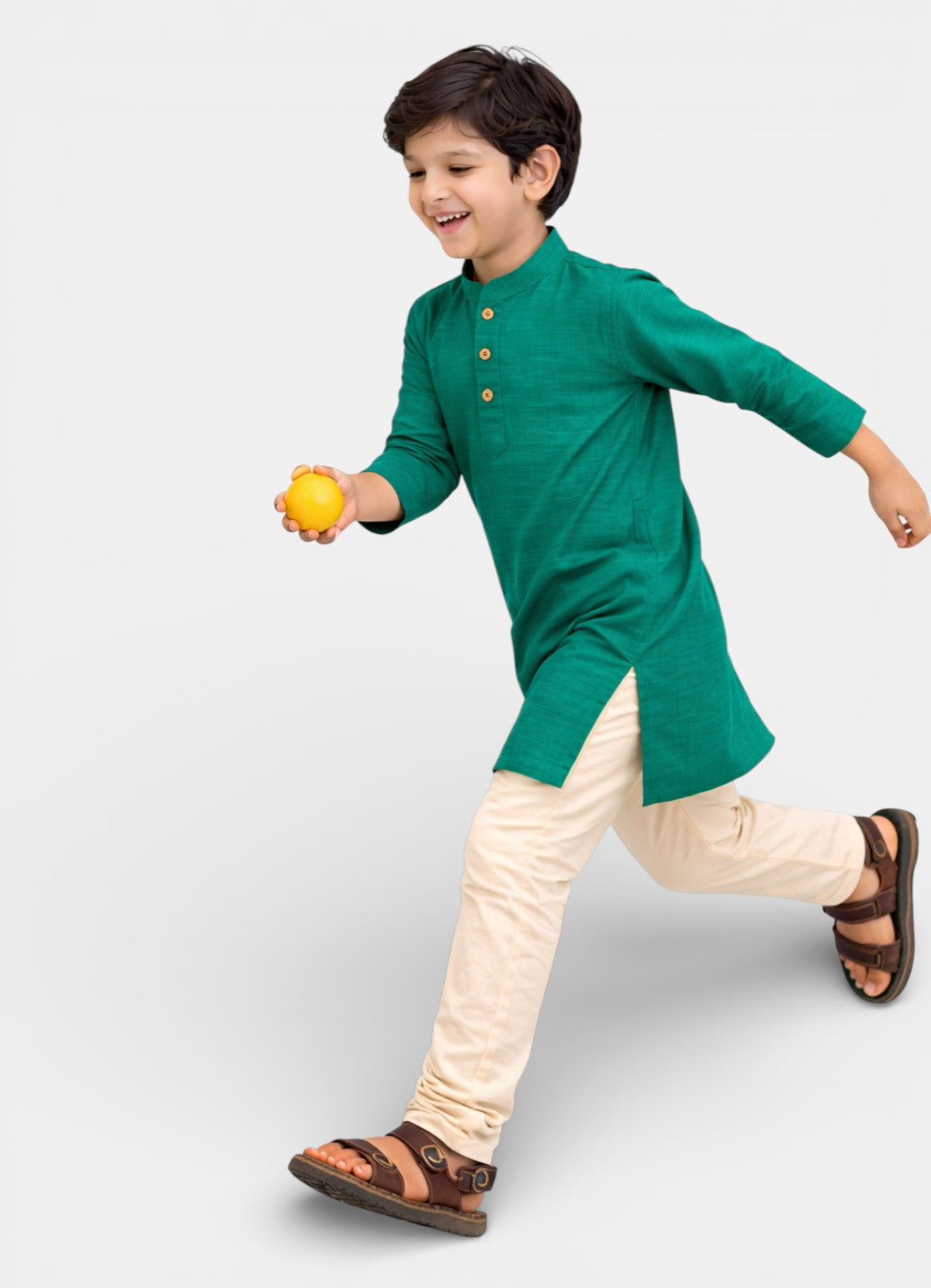 TATTVA Boys Cotton Solid Ethnic Kurta