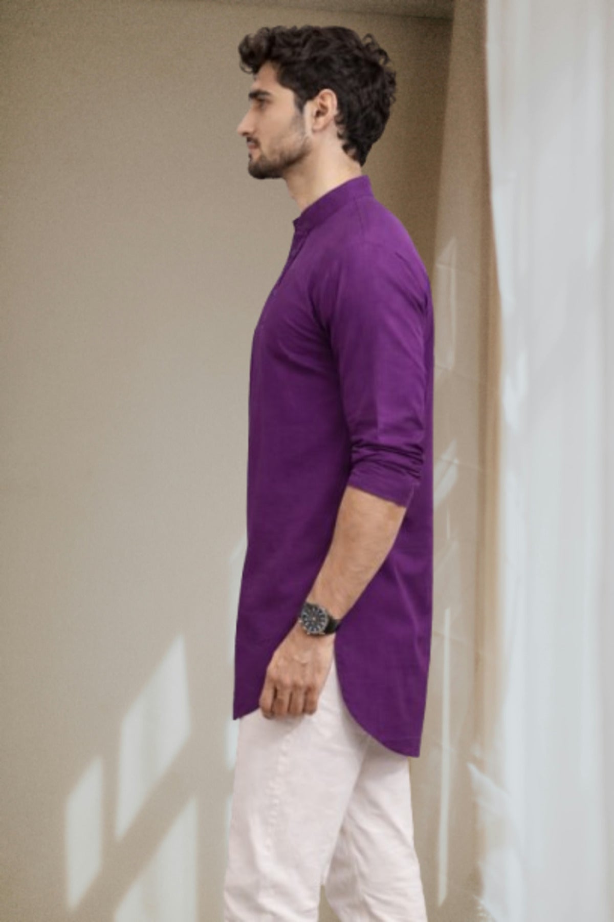 Tattva Men Premium Cotton Printed Straight Kurta