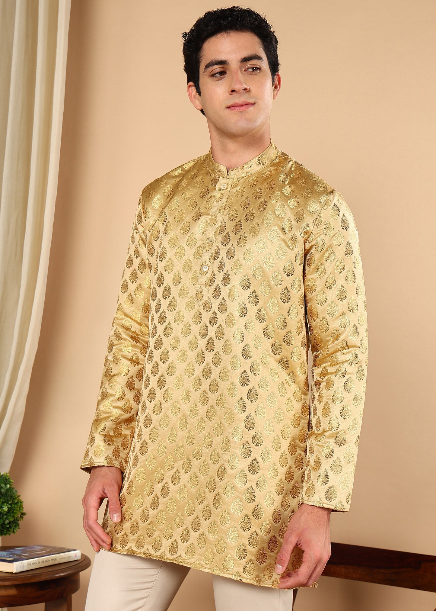 Tattva Men Ethnic Motifs Printed Short Kurta