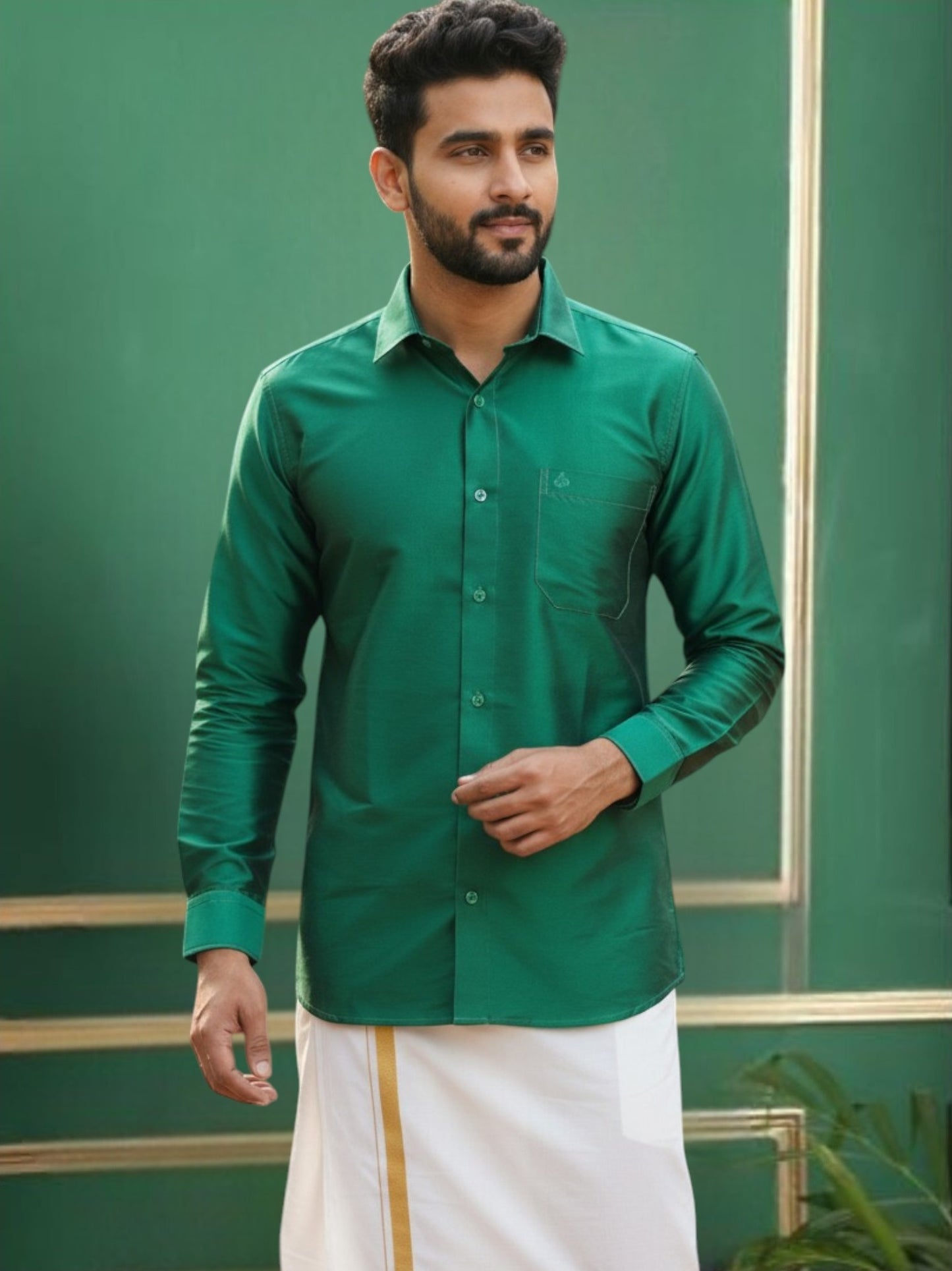 Tattva Men Classic Slim Fit Opaque Solid Casual Shirt