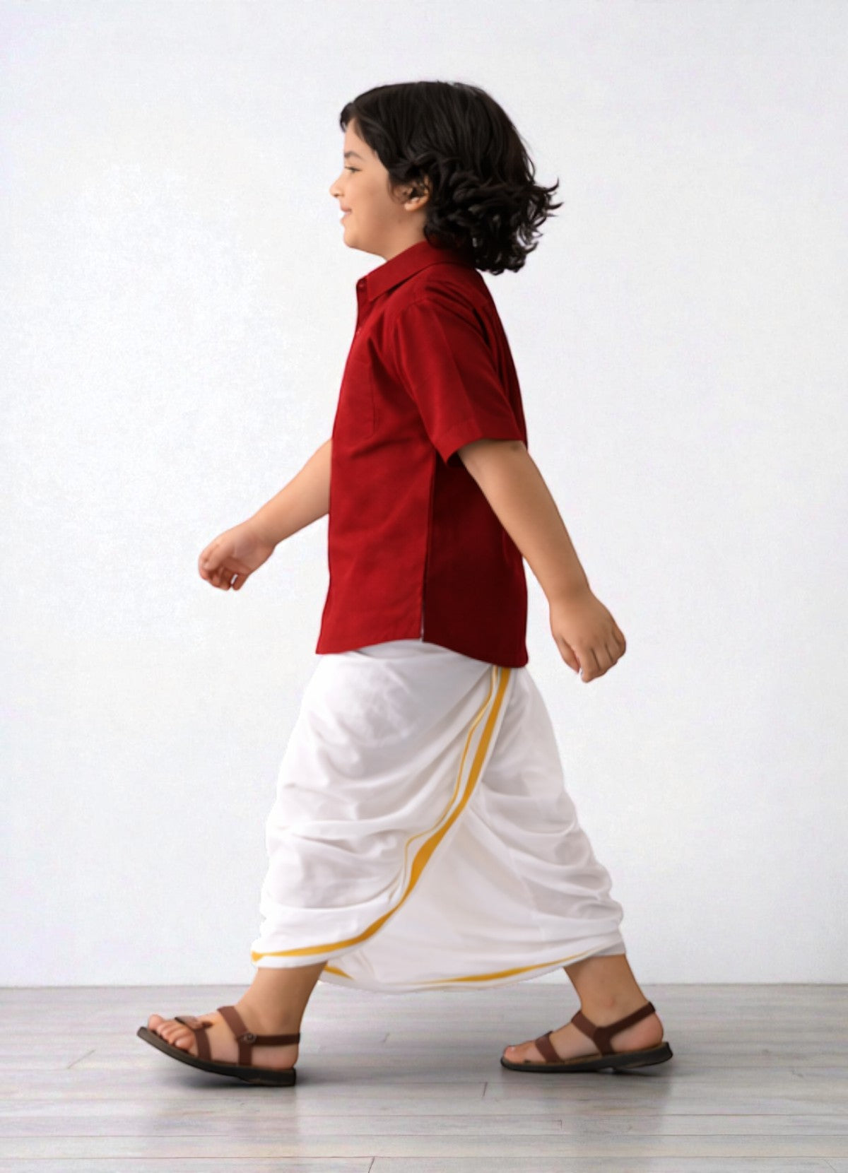 TATTVA Boys Solid Cotton Half Sleeves Shirt