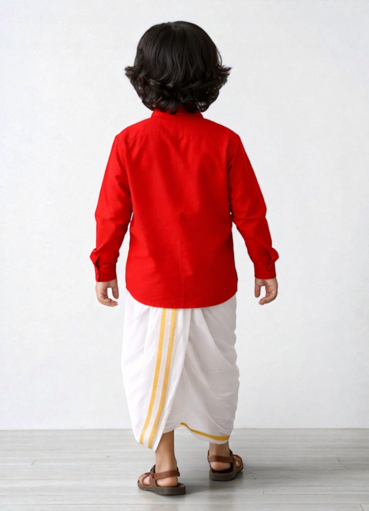 TATTVA Boys Solid Cotton Full Sleeves Shirt