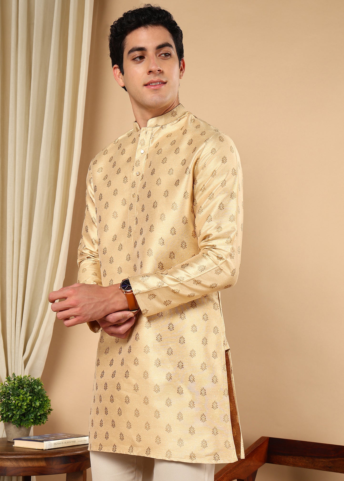 Tattva Men Ethnic Motifs Printed Short Kurta