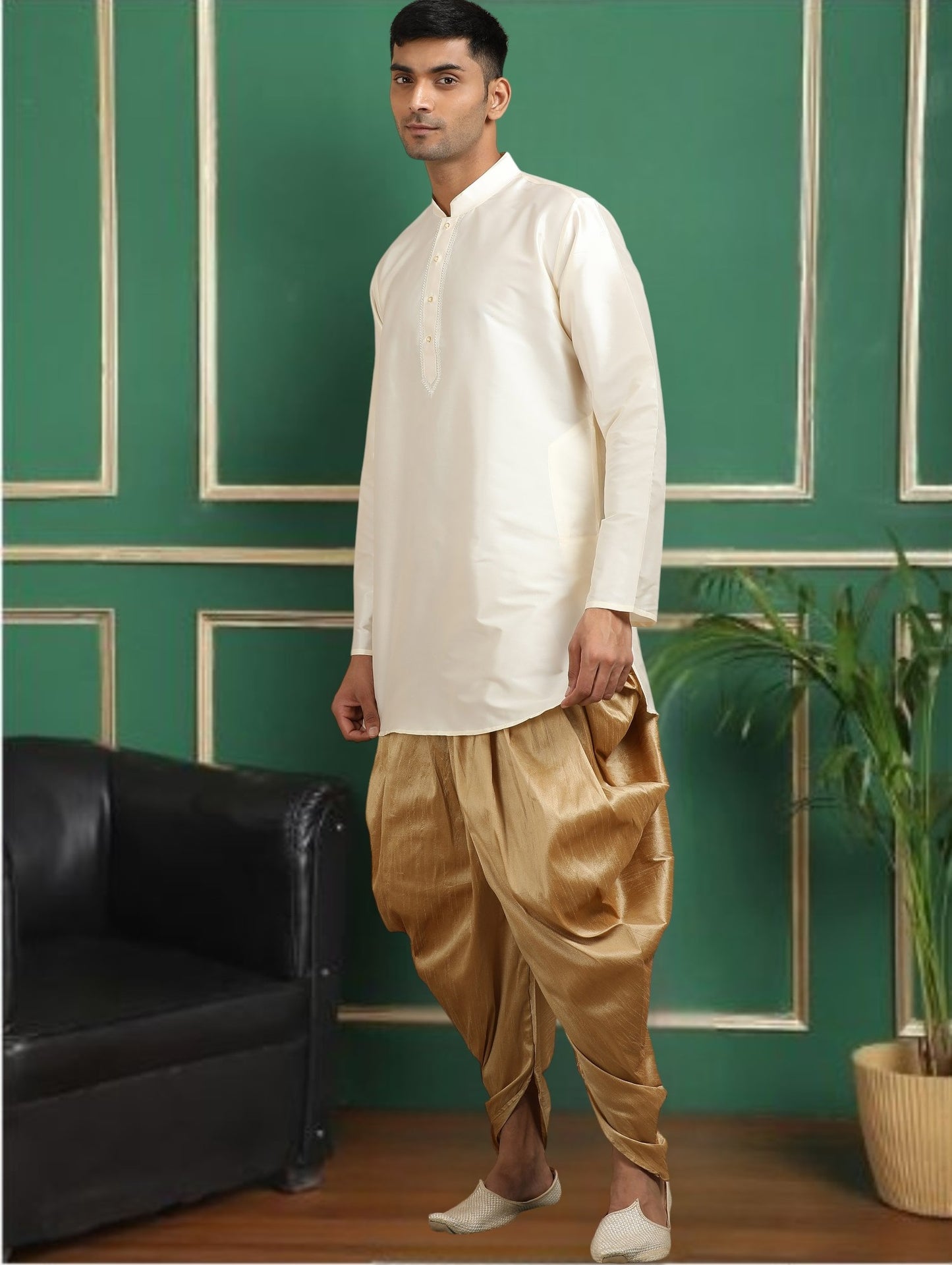 Tattva Cream Toned Short Kurta