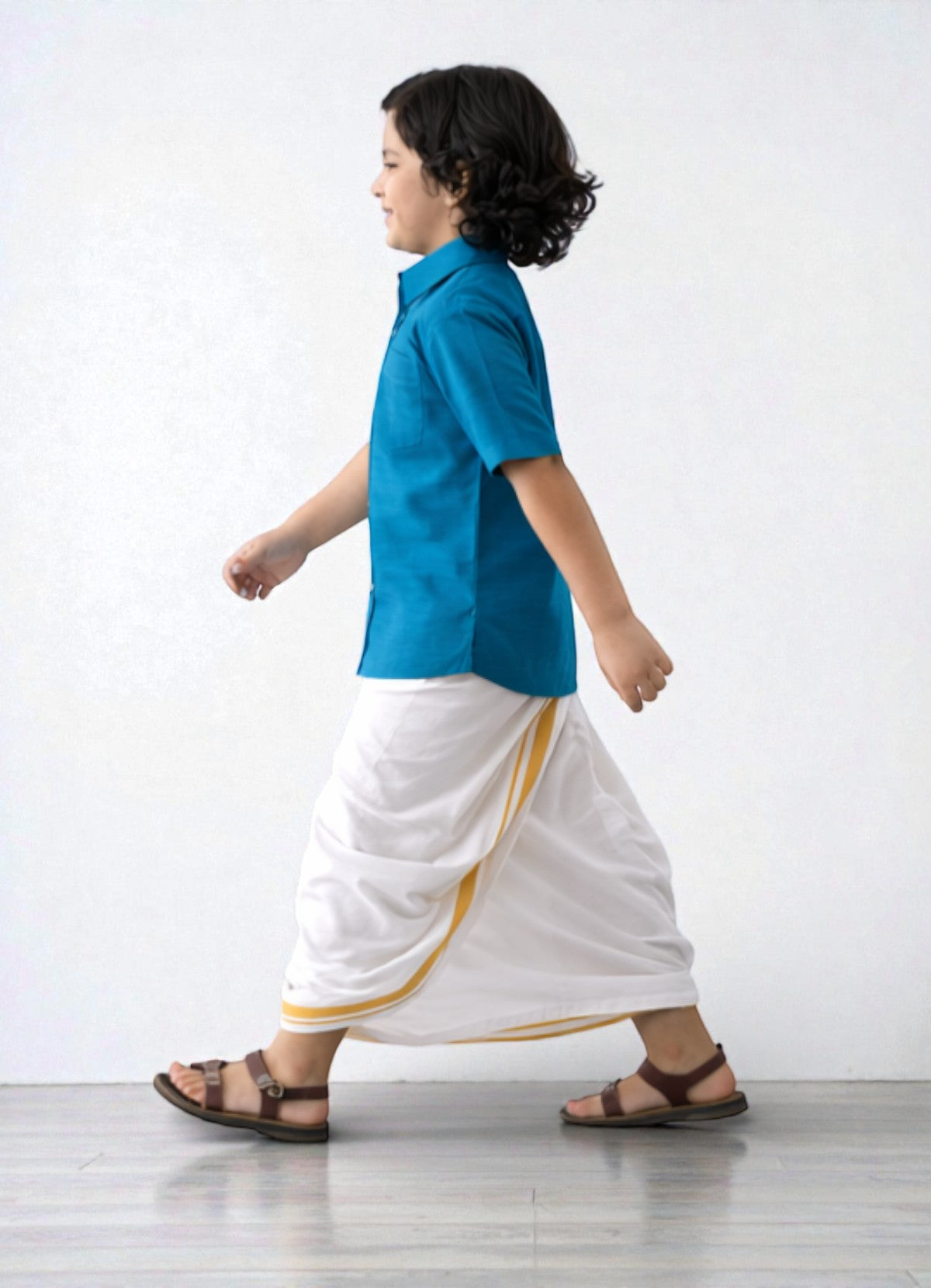 TATTVA Boys Solid Cotton Half Sleeves Shirt