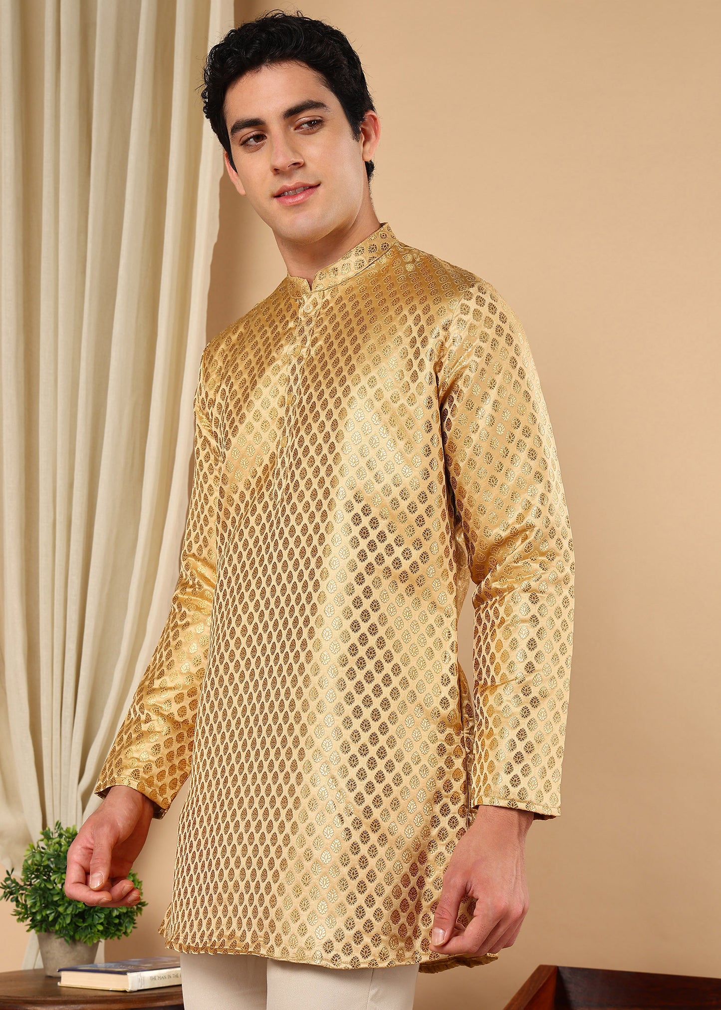 Tattva Men Ethnic Motifs Printed Short Kurta