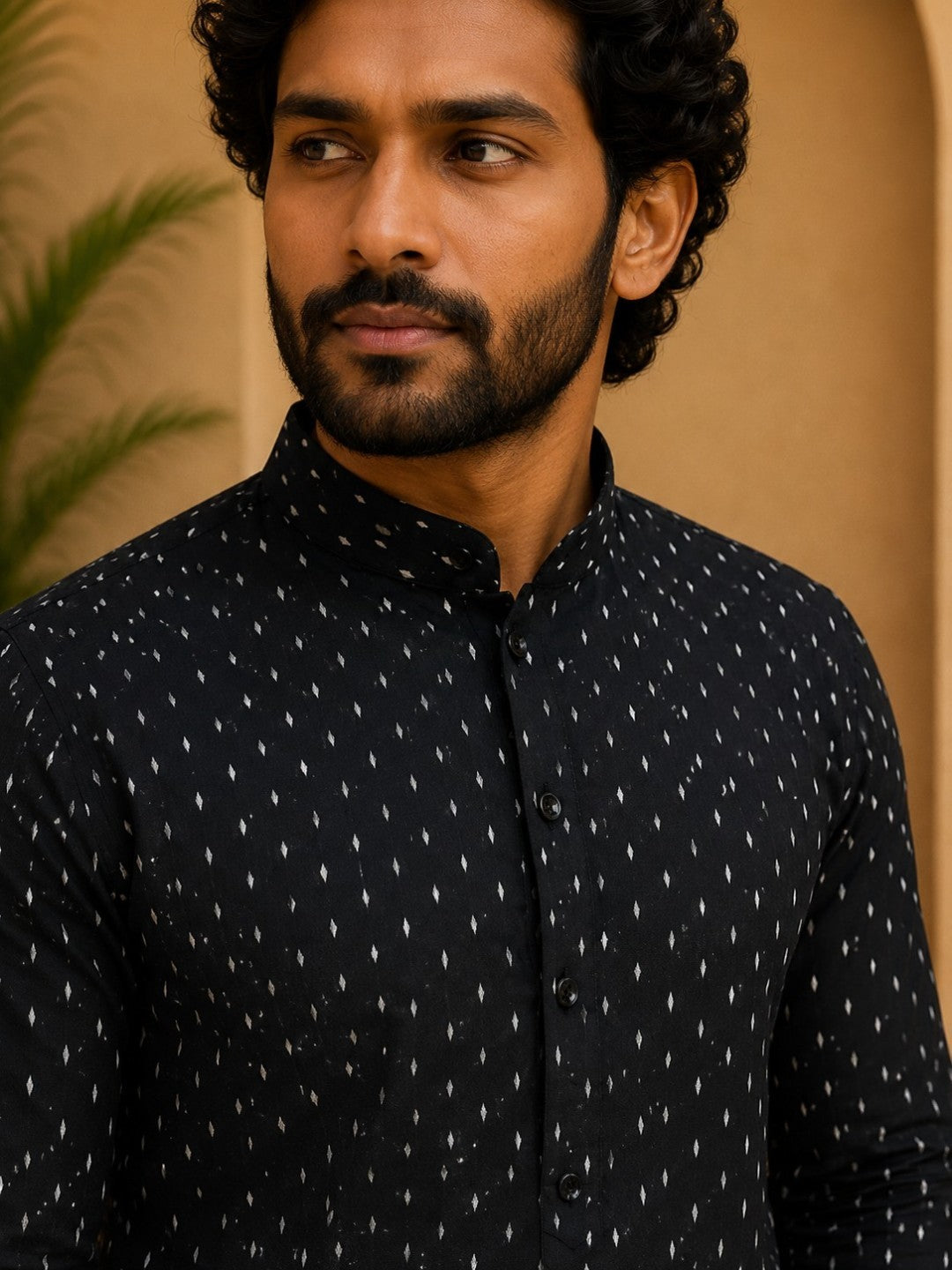 Tattva Woven Design Thread Work Super Short Kurta