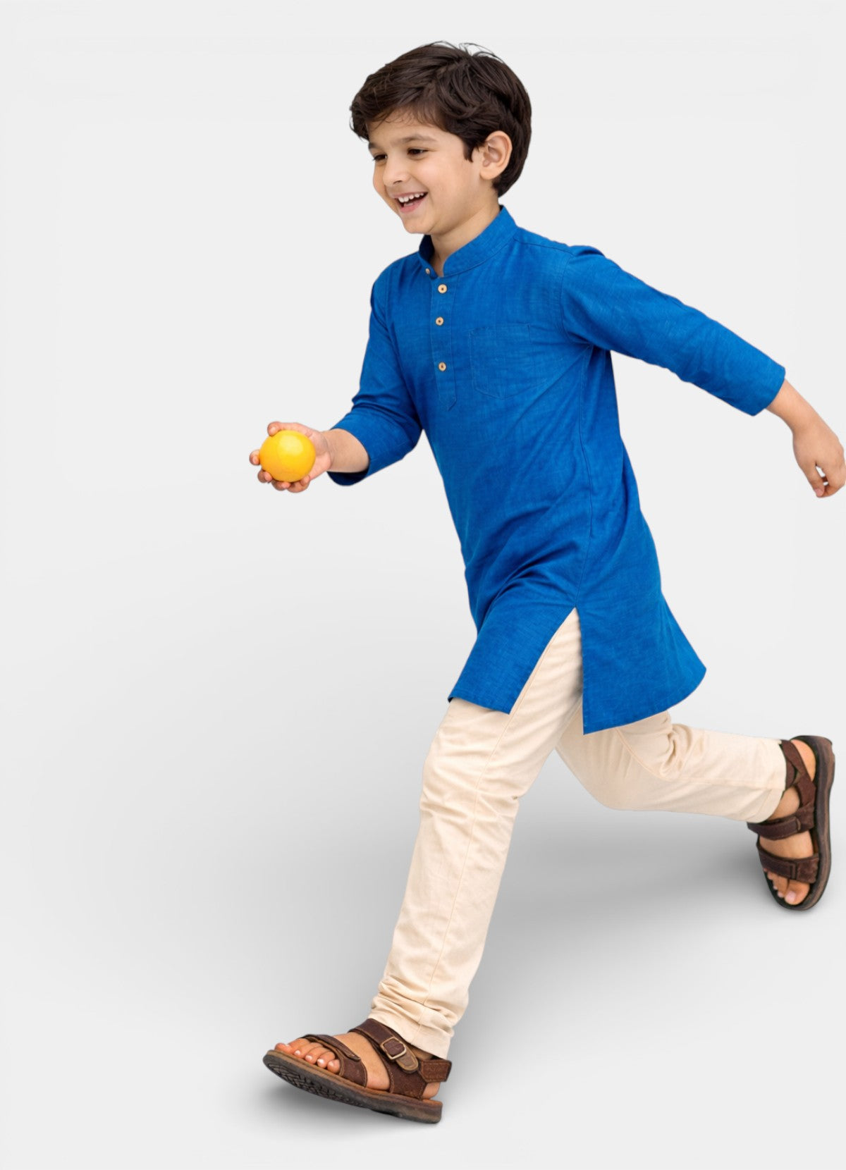TATTVA Boys Cotton Solid Ethnic Kurta