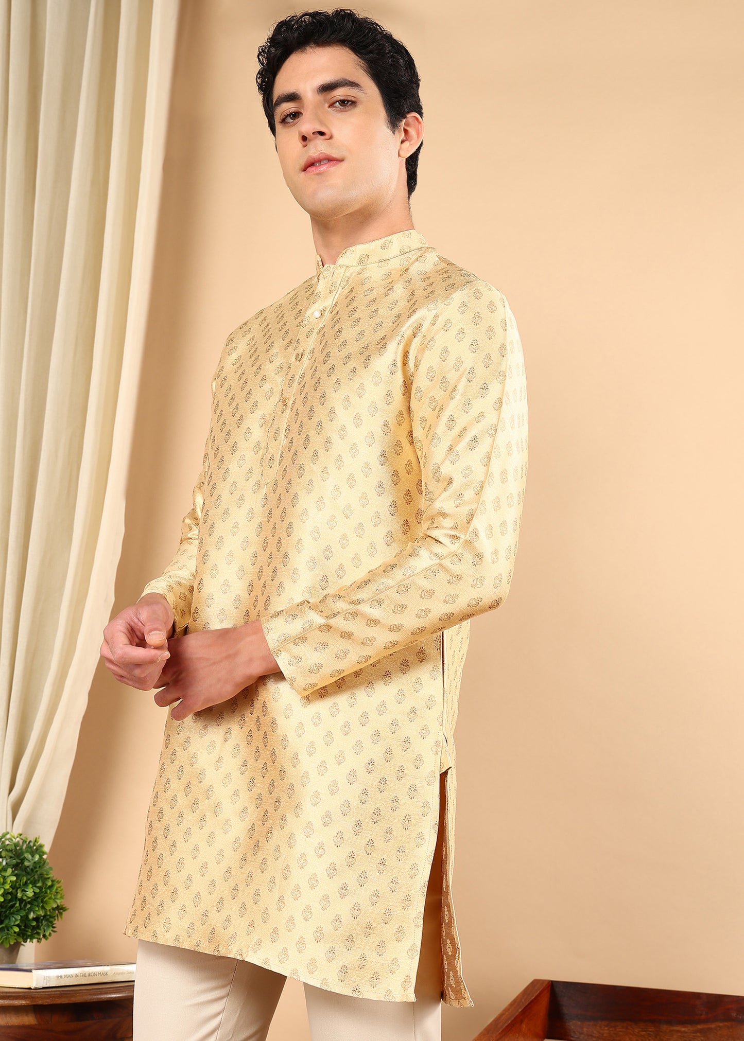 Tattva Men Ethnic Motifs Printed Short Kurta