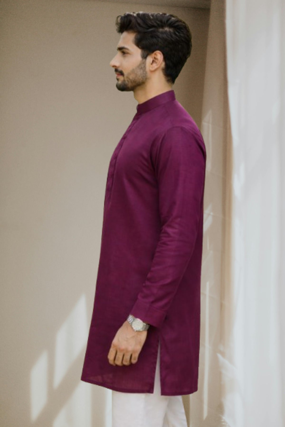 Tattva Men Premium Cotton Printed Straight Kurta