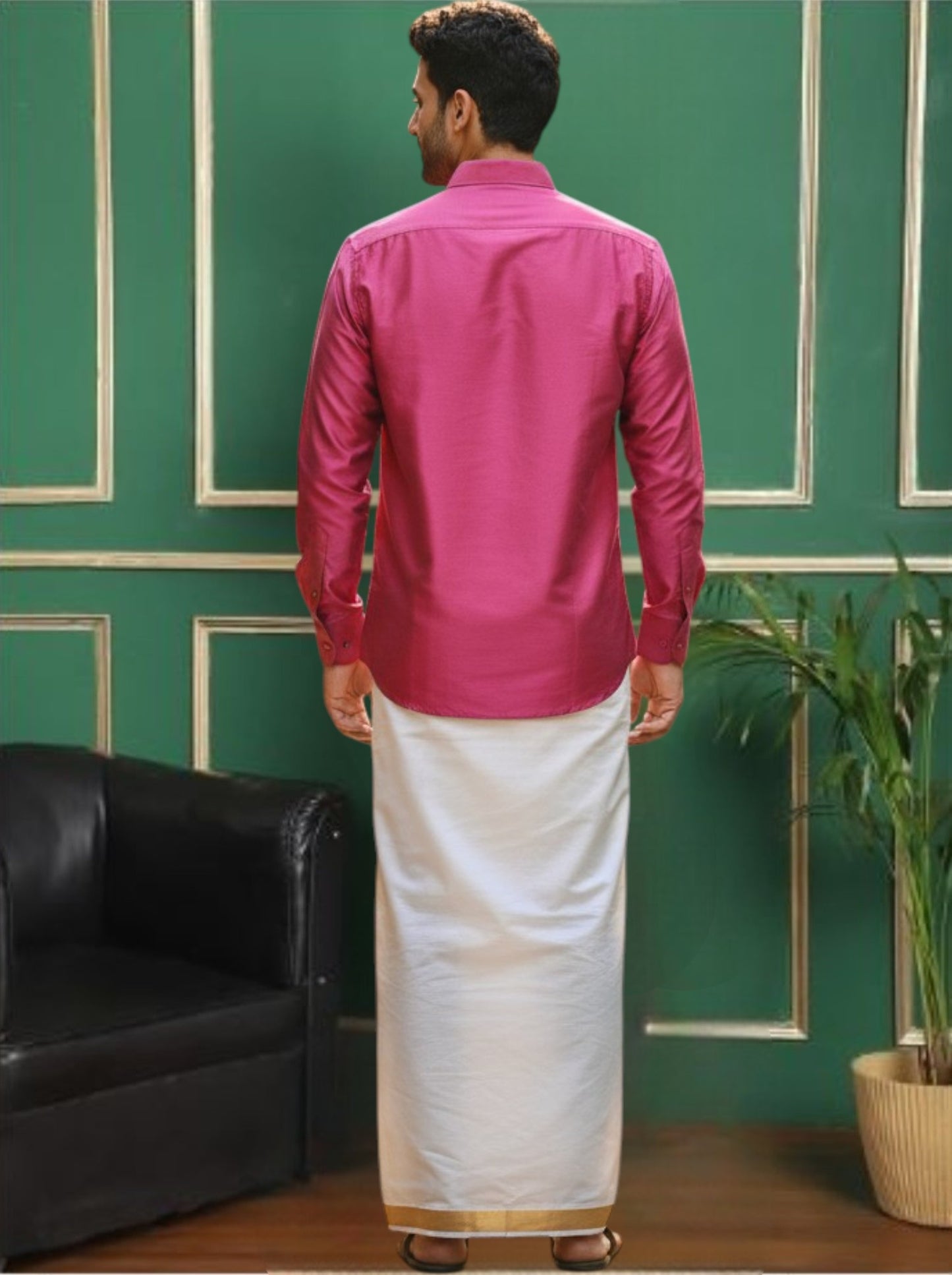 Tattva Pink Solid Regular Shirt