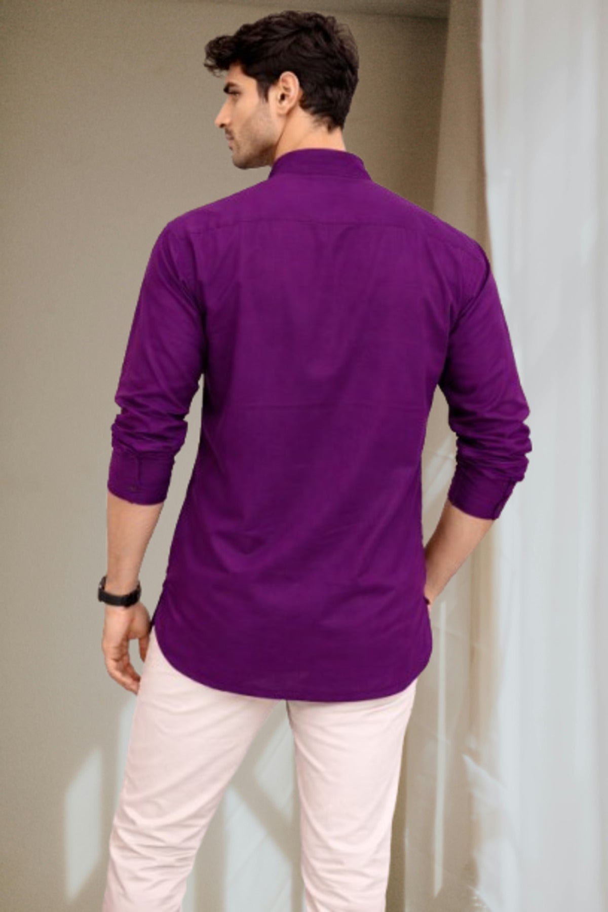 Tattva Men Premium Cotton Printed Straight Kurta