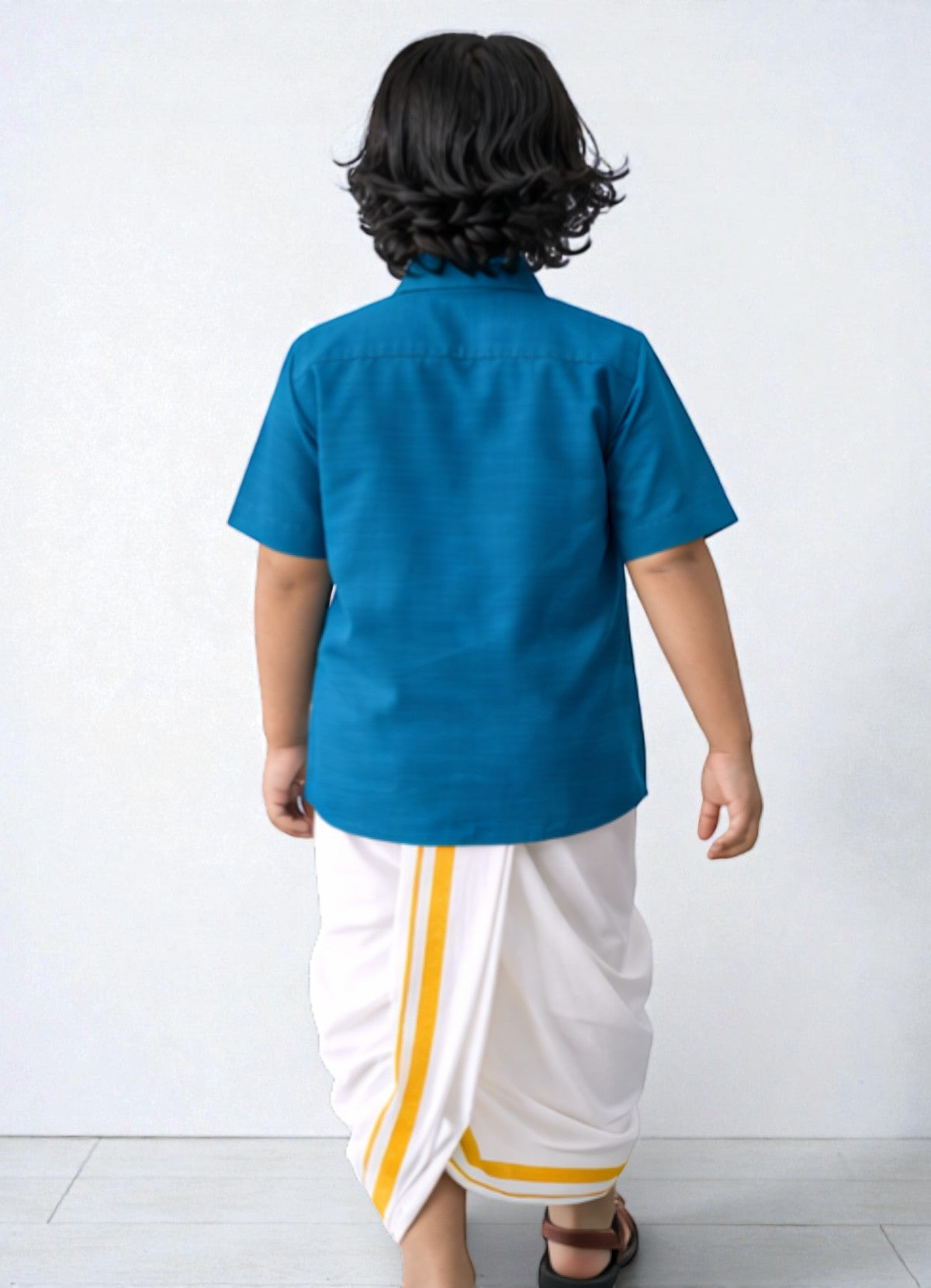 TATTVA Boys Solid Cotton Half Sleeves Shirt