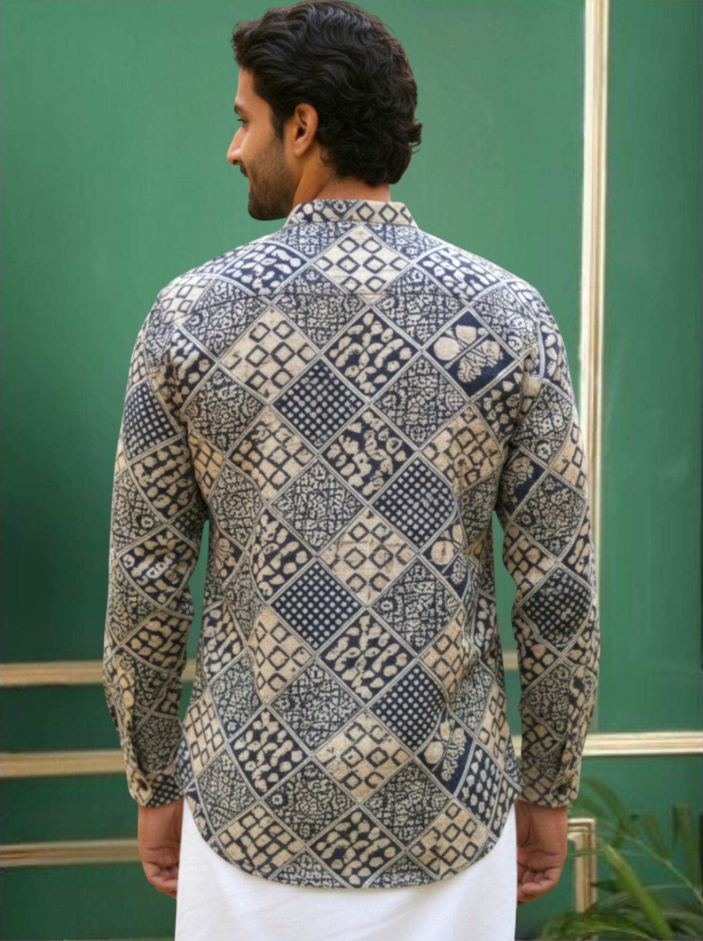 Tattva Men Printed Super Short Kurta