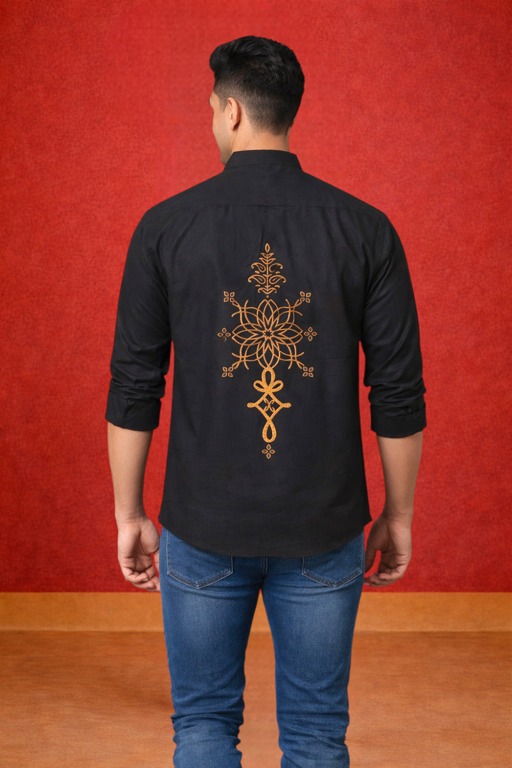 Tattva Men Premium Cotton Printed Straight Kurta