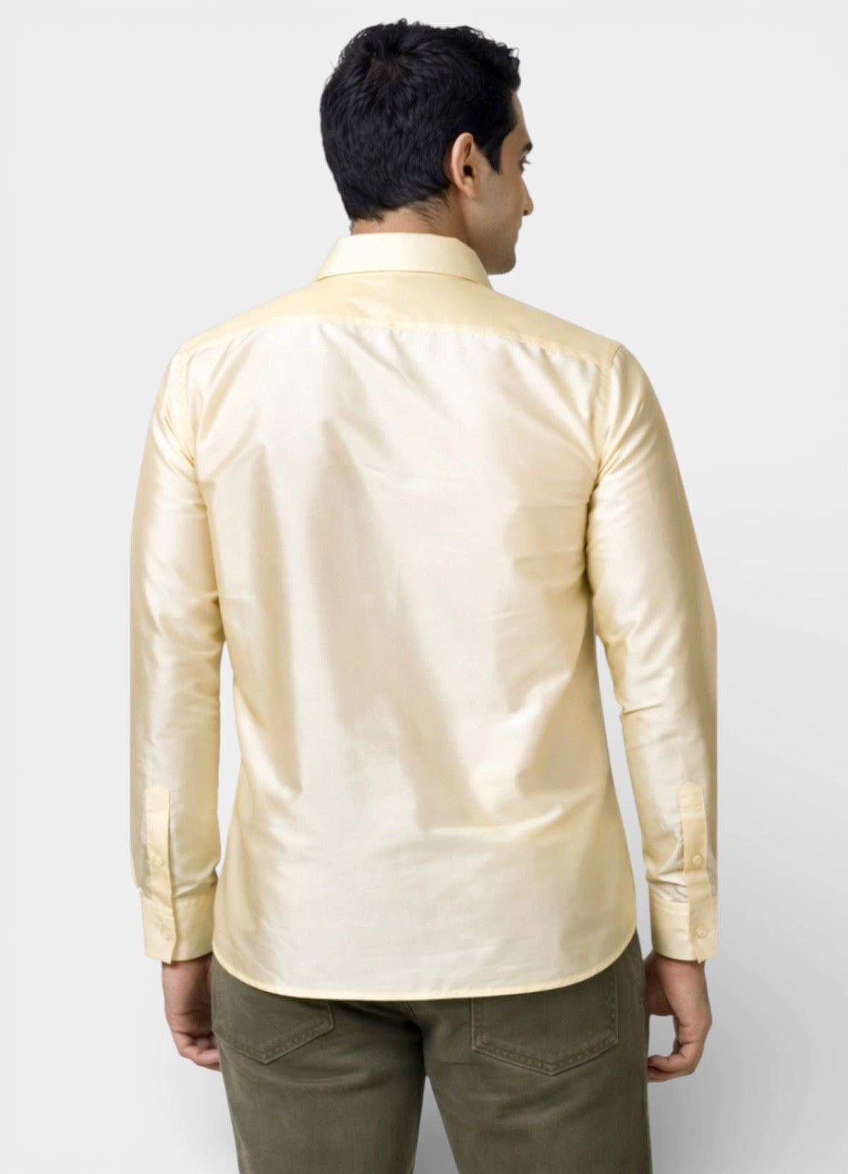 Tattva Men Solid Premium Polyester Casual Shirt