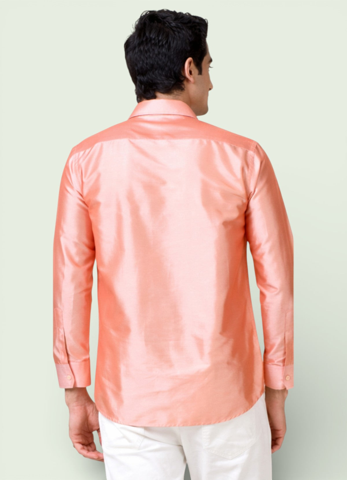 Tattva Men Solid Premium Polyester Casual Shirt