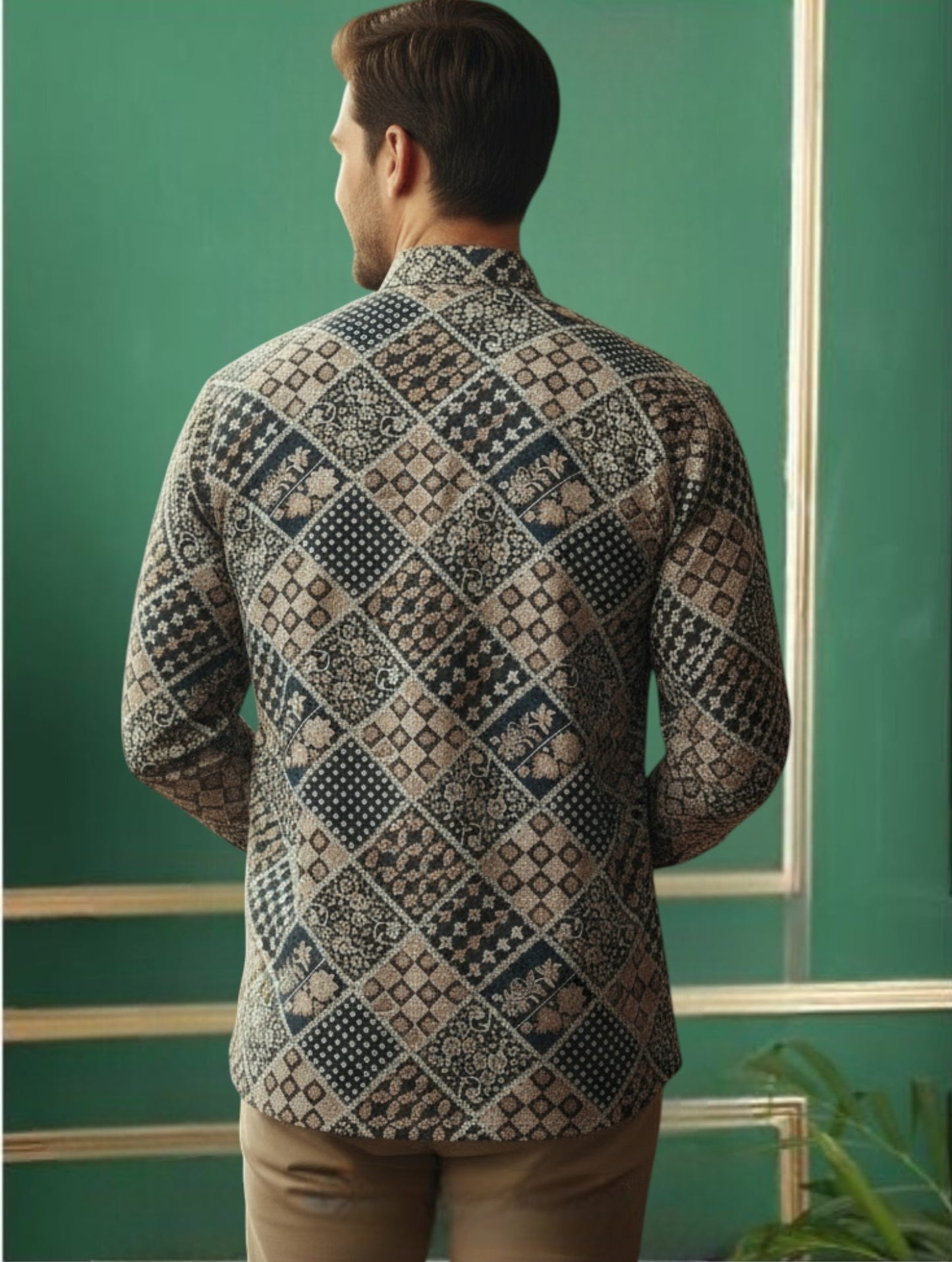 Tattva Men Printed Super Short Kurta