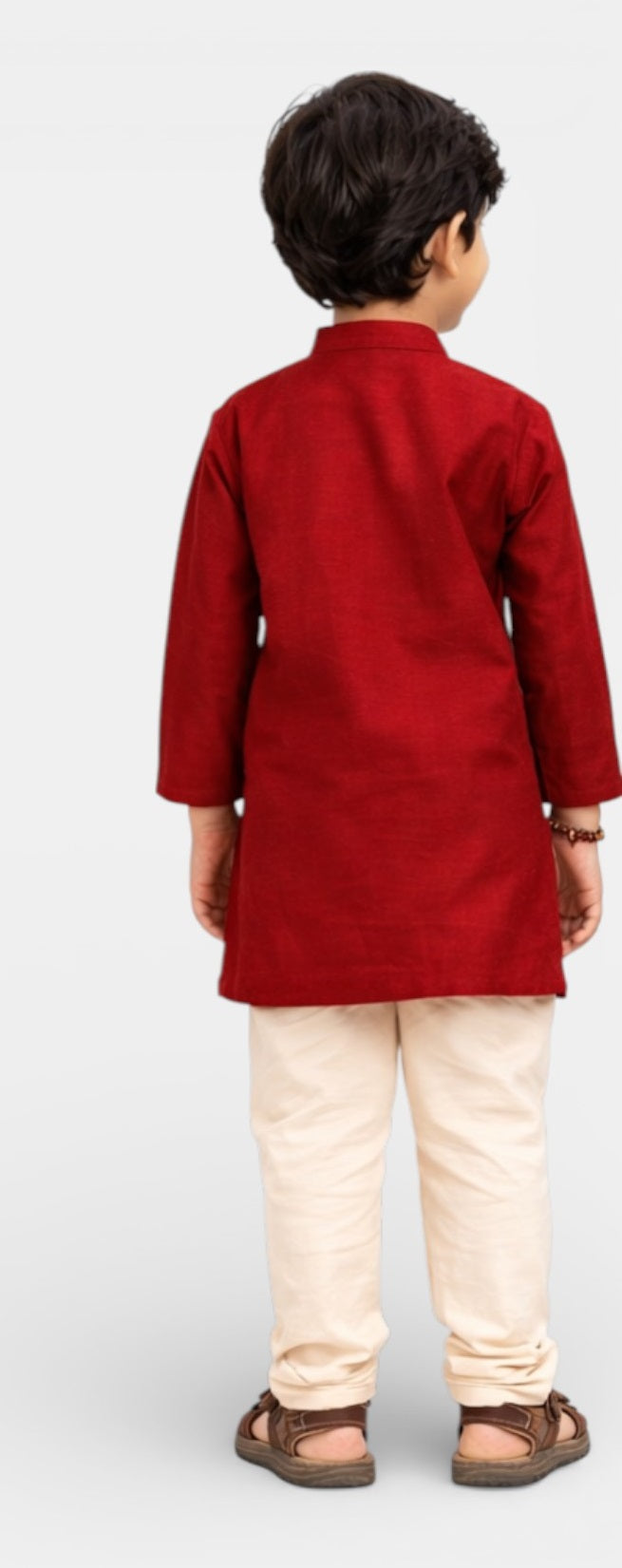 TATTVA Boys Cotton Solid Ethnic Kurta