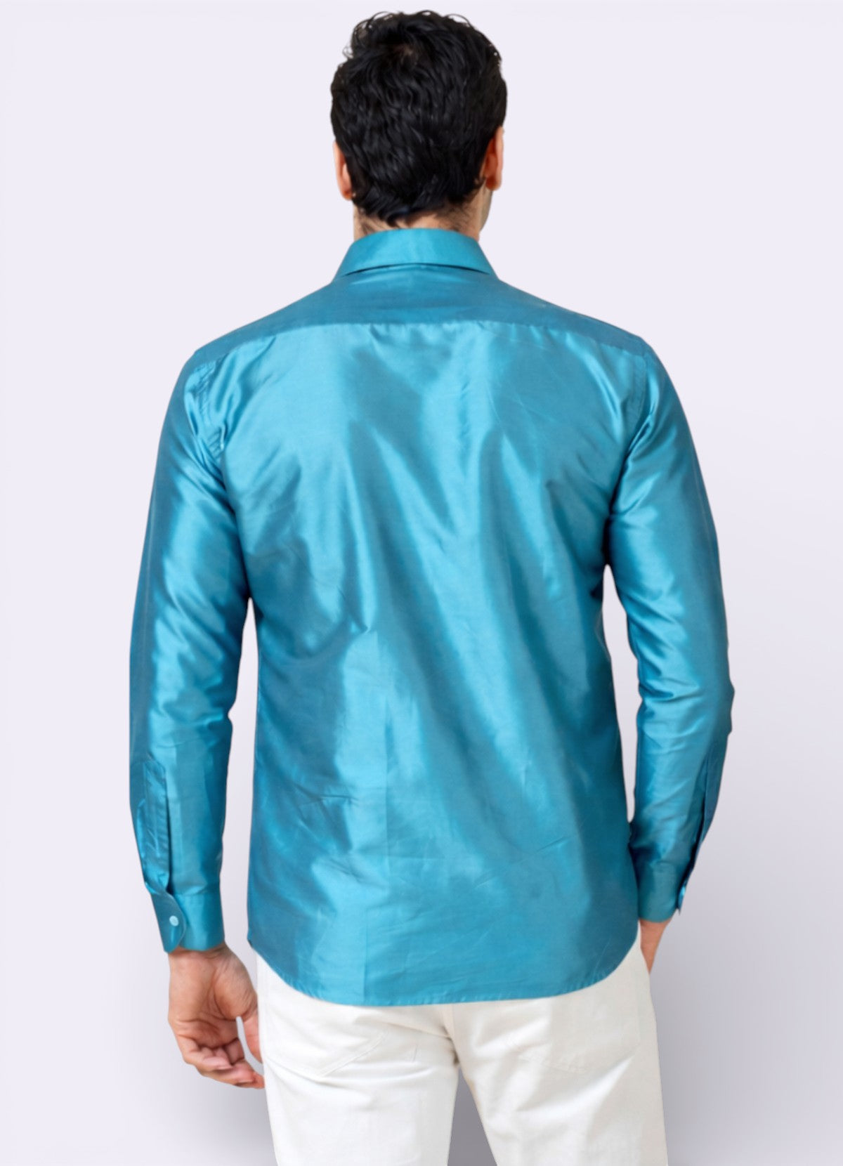 Tattva Men Solid Premium Polyester Casual Shirt