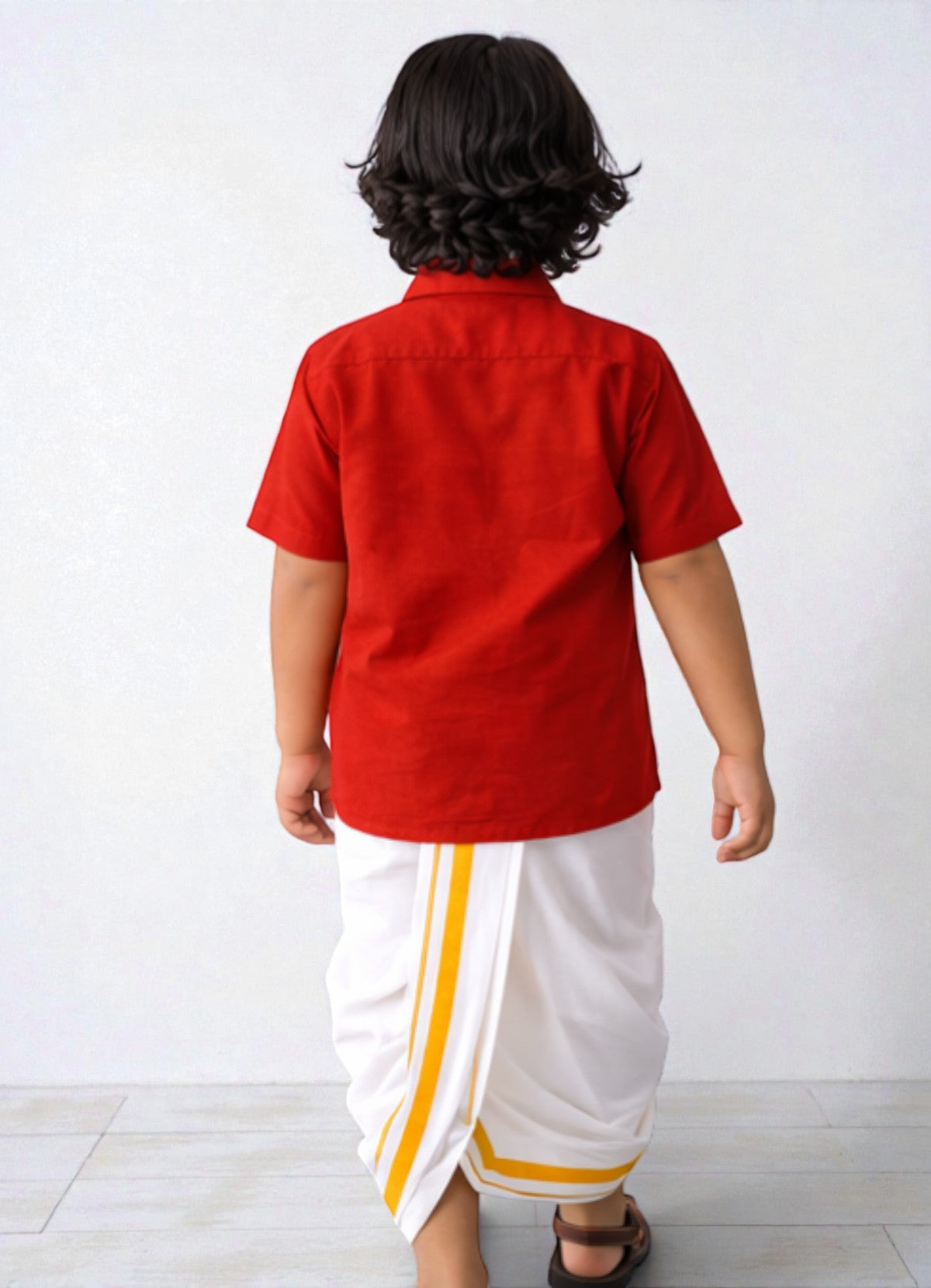 TATTVA Boys Solid Cotton Half Sleeves Shirt