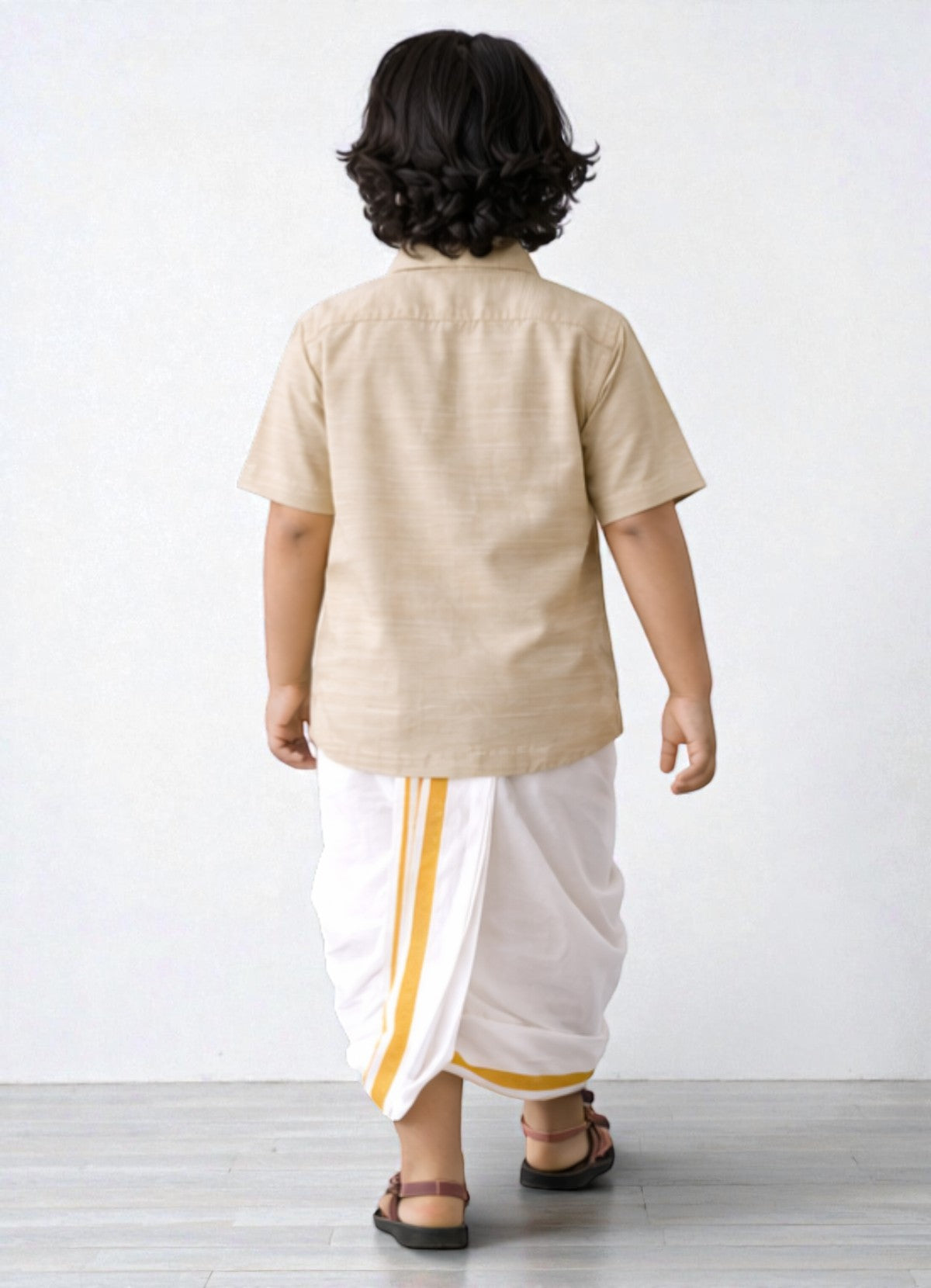 TATTVA Boys Solid Cotton Half Sleeves Shirt