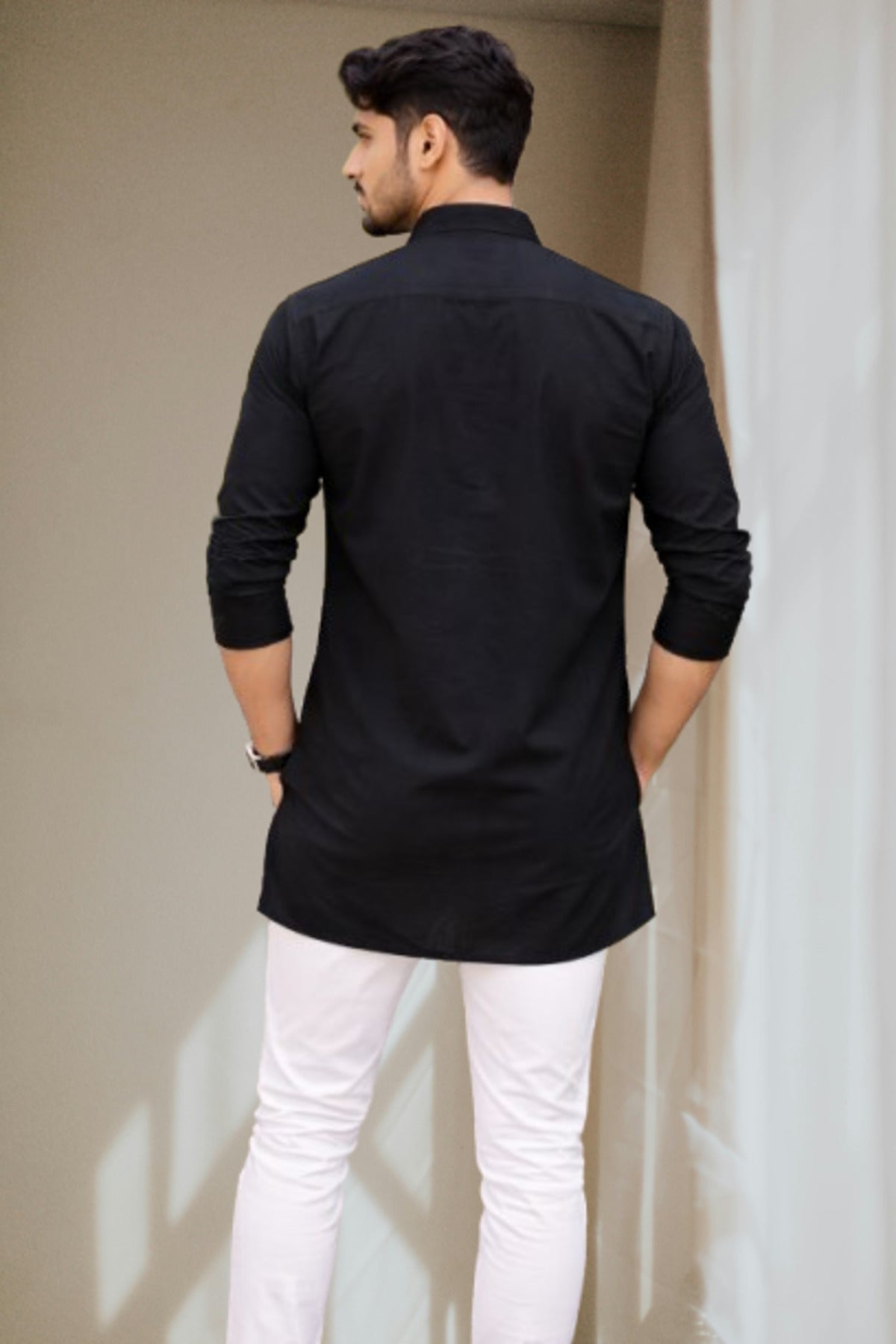 Tattva Men Premium Cotton Printed Straight Kurta