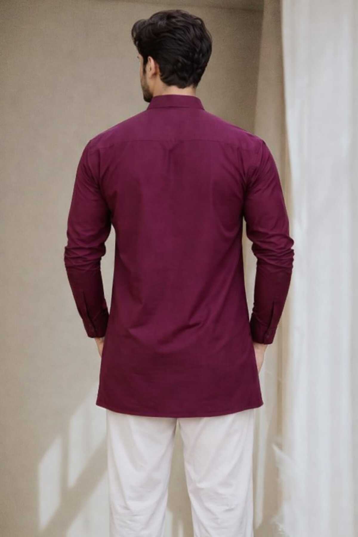 Tattva Men Premium Cotton Printed Straight Kurta