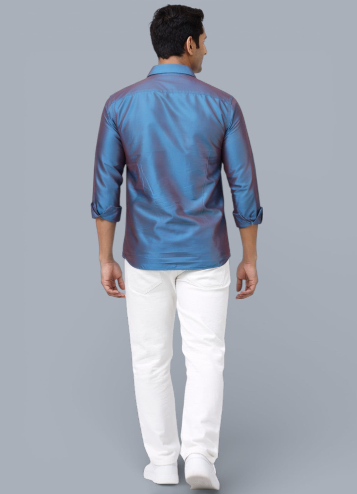 Tattva Men Solid Premium Polyester Casual Shirt